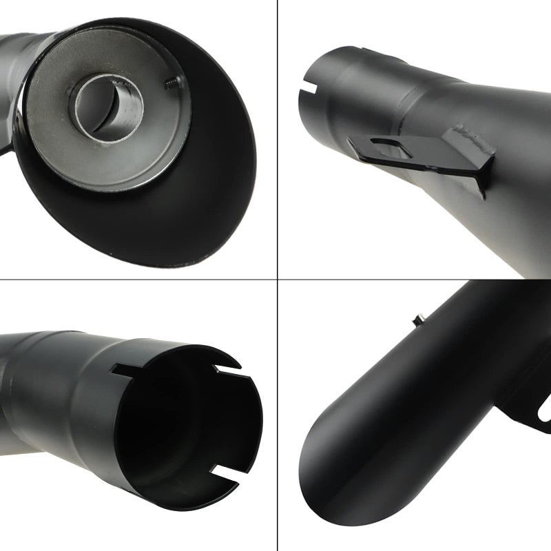 FLYPIG Motorcycle Exhaust Pipe 38-51mm for Yamaha YZF R6 06-18 Honda Kawasaki Suzuki Dirt Bike 250cc Hawk Street Bike 1.5-2.01" inlet Bike Exhaust Pipe - Image 5